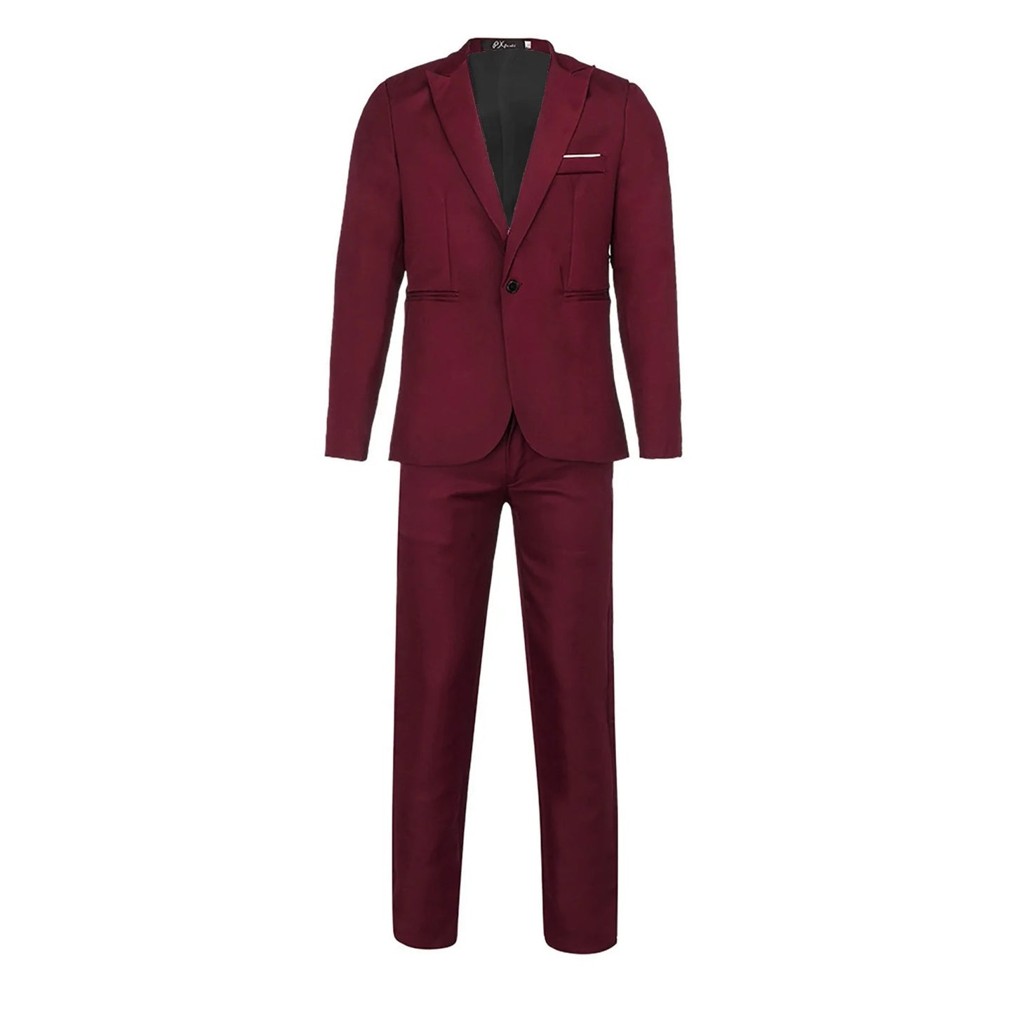 Party Wedding Suits for Men Fashion Mens Slim Fit 2 Piece Suit One Button Notch Lapel Tuxedo for Prom (Suit Jacket + Pants) Mens Designer Clothes
