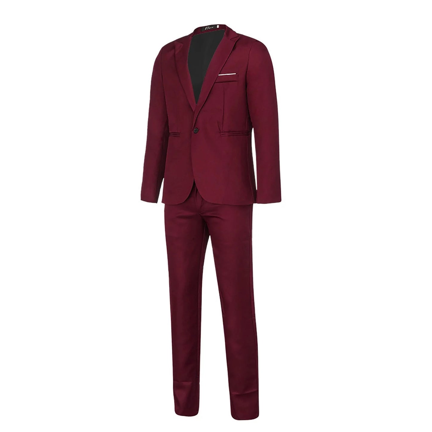 Party Wedding Suits for Men Fashion Mens Slim Fit 2 Piece Suit One Button Notch Lapel Tuxedo for Prom (Suit Jacket + Pants) Mens Designer Clothes