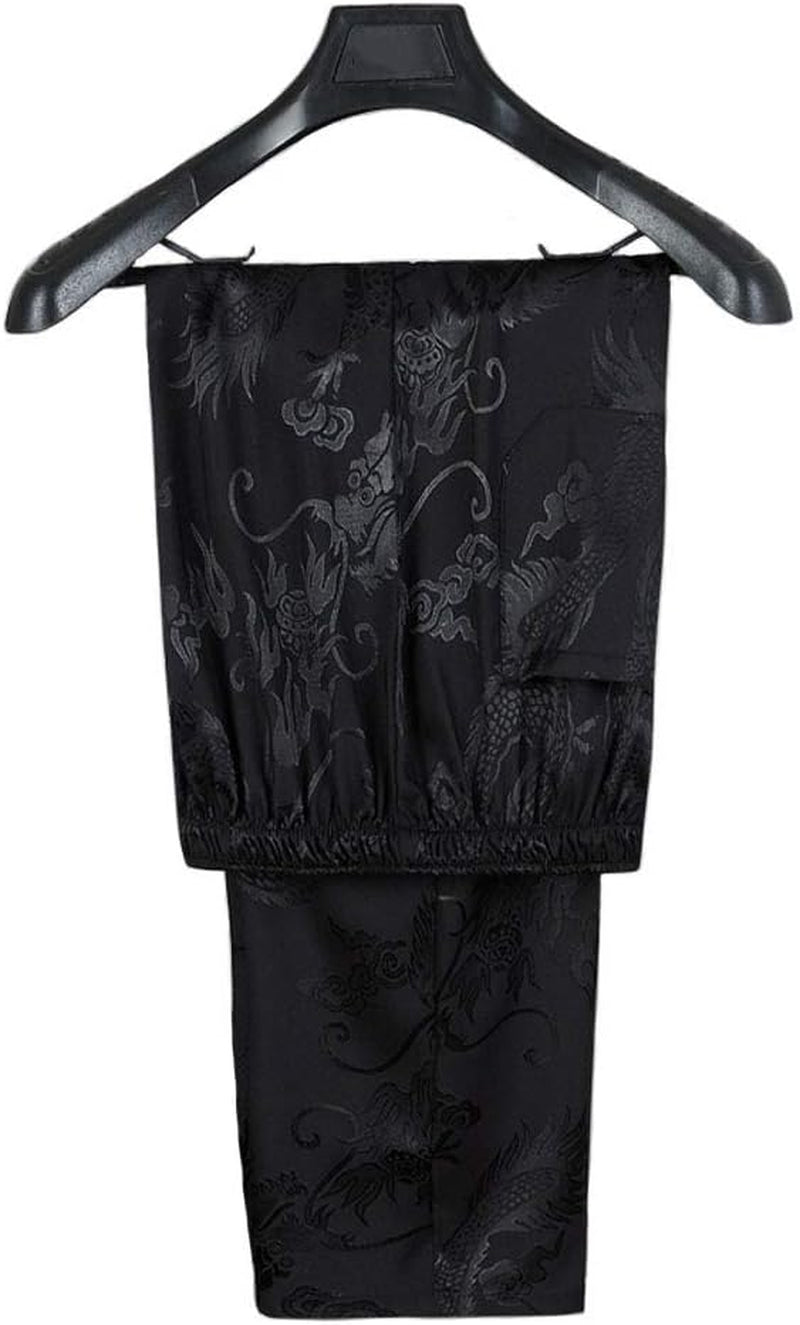 Tang Suit Men Hanfu Chinese Traditional Clothes Kung Fu Shirt Uniform Long Sleeved Coat Tops and Pants