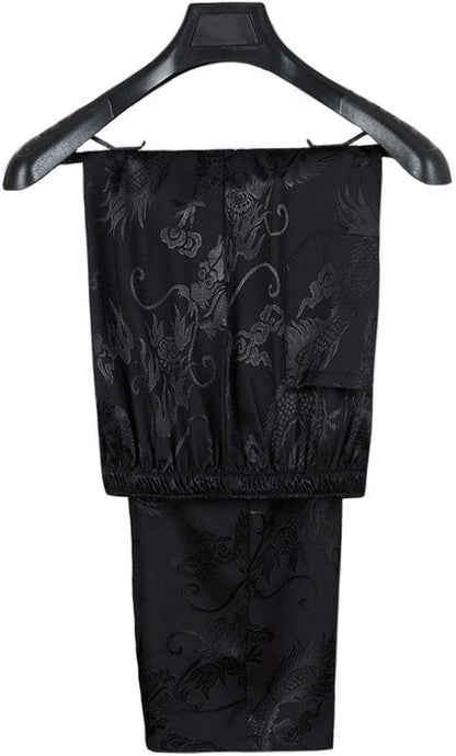 Tang Suit Men Hanfu Chinese Traditional Clothes Kung Fu Shirt Uniform Long Sleeved Coat Tops and Pants